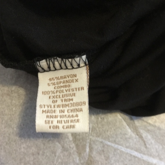 NWOT BADGLEY MICHKA BLACK SEQUINS TUNIC/TOP XS - Picture 8 of 8